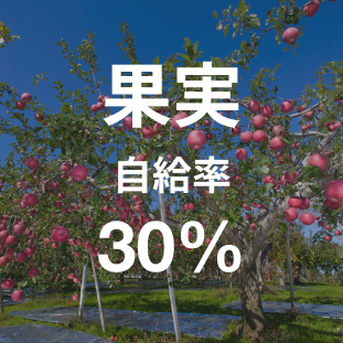 果実自給率30%